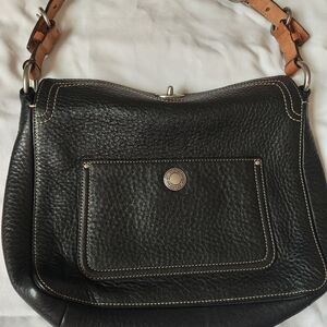 Black Leather Shoulder Bag